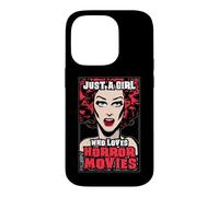 Custodia per iPhone 14 Pro Solo una ragazza che ama i film horror Halloween Pop Art