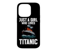 Custodia per iPhone 14 Pro Solo una ragazza che ama la storia delle navi Titanic RMS Titanic
