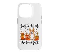 Custodia per iPhone 14 Pro Solo una ragazza che ama l'autunno Corgi Dog Pumpkin Cozy Autumn