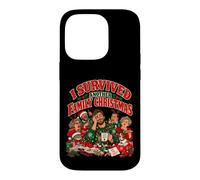 Custodia per iPhone 14 Pro Sono sopravvissuto ad un altro Natale in famiglia Funny Men