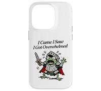 Custodia per iPhone 14 Pro Sono venuto ho visto che sono stato sopraffatto dal panico della piccola rana cavaliere