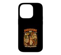 Custodia per iPhone 14 Pro Sopravvivere al Caffè Teacher Mom Forza Retro