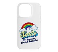 Custodia per iPhone 14 Pro Sorridi se sei morto dentro divertente sarcastico pessimista bavaglio