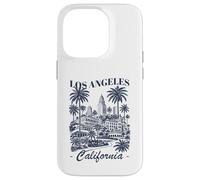 Custodia per iPhone 14 Pro Souvenir di viaggio minimalista con skyline della California di Los Angeles