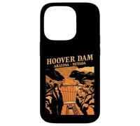 Custodia per iPhone 14 Pro Souvenir simbolo del canyon retrò della diga di Hoover, Arizona, Nevada
