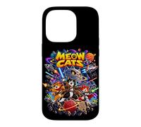 Custodia per iPhone 14 Pro Space Cats Galactic Adventure Cosmic Cartoon