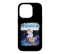 Custodia per iPhone 14 Pro Space Explorer Gatto giapponese in tuta spaziale su asteroide