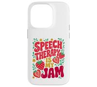 Custodia per iPhone 14 Pro Speech Therapy is My Jam Boho Floral | SLP Speech Therapist