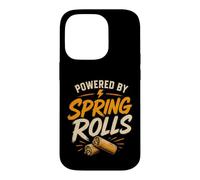 Custodia per iPhone 14 Pro Spring Rolls Eating Asian Food Funny