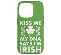 Custodia per iPhone 14 Pro St Patricks Kiss Me My DNA dice che sono irlandese