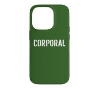 Custodia per iPhone 14 Pro Stampa frontale ufficiale delle forze armate grado caporale