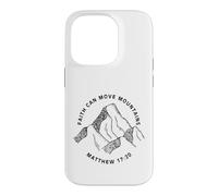 Custodia per iPhone 14 Pro Stampa fronte e retro Christian Faith Can Move Mountains