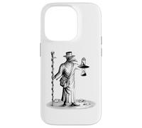 Custodia per iPhone 14 Pro Steampunk Peste Pestilenza Tarocchi Vintage Horror