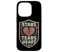 Custodia per iPhone 14 Pro Stelle Lacrime Cuore