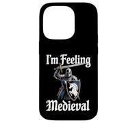Custodia per iPhone 14 Pro Storia medievale Cavaliere in armatura Feeling Medievale LARP Joke