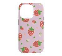 Custodia per iPhone 14 Pro Strawberry Floral Garden Cottagecore Aesthetic