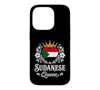 Custodia per iPhone 14 Pro Sudanese Queen Sudan Flag Proud Sudanese Woman