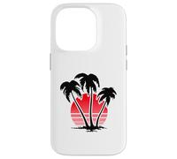 Custodia per iPhone 14 Pro Sunset Beach Palm Trees for Summer Vacation or Holidays