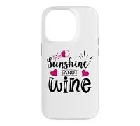 Custodia per iPhone 14 Pro Sunshine & Wine Book Club Merch,Read Between the Wines Women
