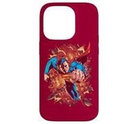 Custodia per iPhone 14 Pro Superman Through Flame