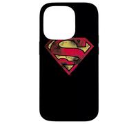 Custodia per iPhone 14 Pro Superman War Torn Logo Shield