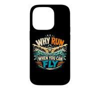 Custodia per iPhone 14 Pro Swim Team Butterfly Perché correre quando si può volare umorismo