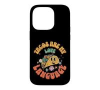 Custodia per iPhone 14 Pro Tacos Are My Love Language Cibo messicano Taco Lover Outfit