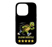 Custodia per iPhone 14 Pro Tartaruga in esecuzione Slow Hustle 5 stelle