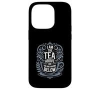 Custodia per iPhone 14 Pro Tazza da tè decorata con scritta "I Am The Tea"