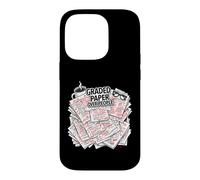 Custodia per iPhone 14 Pro Teacher Introvert Graded Paper Over People