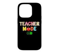Custodia per iPhone 14 Pro Teacher Mode On Teaching Funny School Teachers