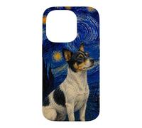 Custodia per iPhone 14 Pro Teddy Roosevelt Terrier Cane Van Gogh Notte Stellata