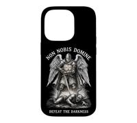 Custodia per iPhone 14 Pro Templare Cavaliere Spada Fede Sconfiggere Oscurità Guerra Spirituale