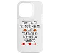 Custodia per iPhone 14 Pro Thank You for Putting Up With My Shit Work Funny Coworker