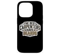 Custodia per iPhone 14 Pro The Best Carpenters Have Beards Bearded Wood Worker Citazione