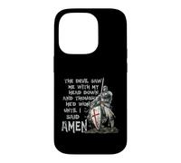 Custodia per iPhone 14 Pro The Devil Saw Me With My Head Down Thought He'D Won Knights