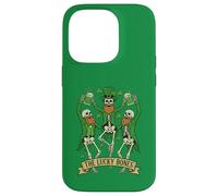 Custodia per iPhone 14 Pro The Lucky Bones Giorno di San Patrizio 2026 Scheletri danzanti