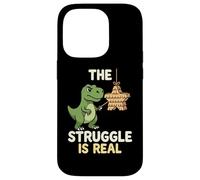 Custodia per iPhone 14 Pro The Struggles Real Dino T-Rex Pignatta Cartoon Animal
