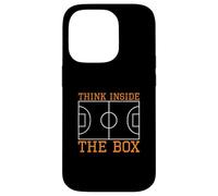 Custodia per iPhone 14 Pro Think Inside The Box Futsal Court Un portiere giocatore di Futsal