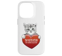 Custodia per iPhone 14 Pro Trap Neuter Return (TNR) The Humane Solution gatto cuore amore