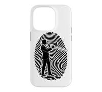 Custodia per iPhone 14 Pro Trombone Jazz musicista soffiante impronta digitale trombonista