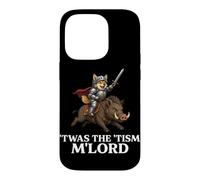 Custodia per iPhone 14 Pro 'TWAS Il 'Tism M'Lord Shiba Inu Cavaliere Cavaliere Cavaliere Cinghiale Medievale