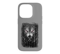 Custodia per iPhone 14 Pro Ufficiale Spiral Forest Wolf Gothic Fantasy