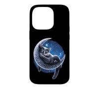 Custodia per iPhone 14 Pro Ufficiale Spiral Velvet Moon Cat Gothic Fantasy