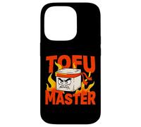 Custodia per iPhone 14 Pro Umorismo vegano sul karate di Tofu Master Angry Ninja