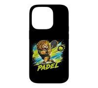 Custodia per iPhone 14 Pro Un Giocatore Di Padel Alla Moda - Un Leone Che Gioca A Padel