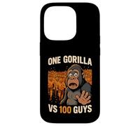 Custodia per iPhone 14 Pro Un Gorilla Vs 100 Ragazzi Cento Uomini Meme