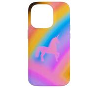 Custodia per iPhone 14 Pro Unicorn Rainbow Aesthetic Nostalgic Aura 80s Inspired Vtg