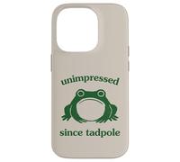 Custodia per iPhone 14 Pro Unimpressed Since Tadpole Funny Frog Silly Graphic