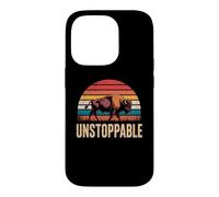 Custodia per iPhone 14 Pro Unstoppable Buffalo Bison Outdoor Vintage Graphic